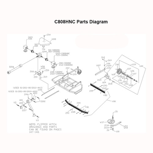 C808HNC Parts Diagram