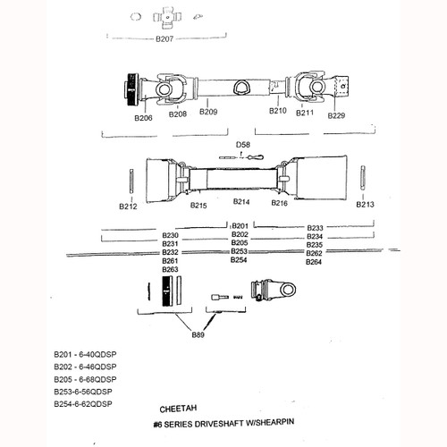 6-40QDSP Parts Diagram