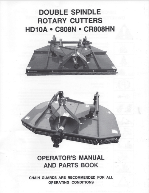 Double Spindle Operator's Manual