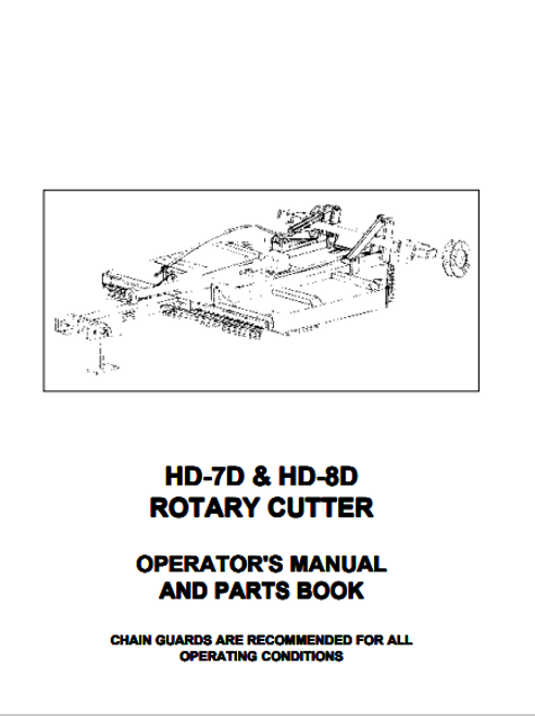 HD7D & HD8D Rotary Cutter Operator's Manual