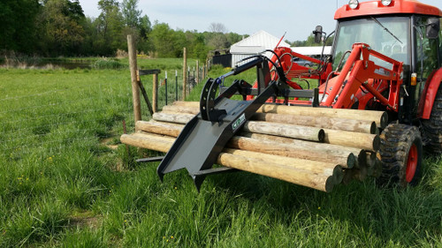 Skid Steer Pallet Fork Grapple Attachment