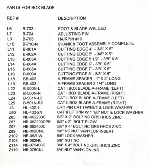 BEB48 Parts Diagram