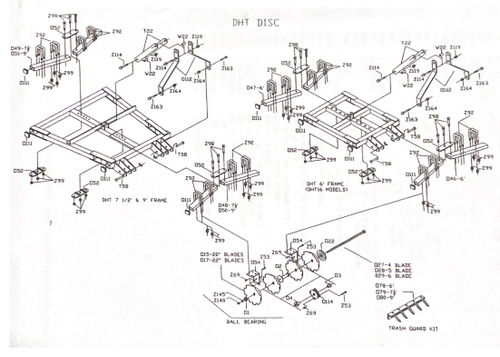DHT16222 Parts Diagram