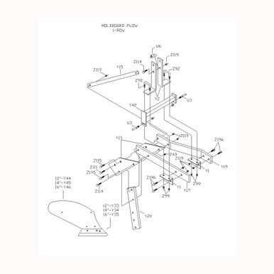 John Deere 44H Plow Parts Manual