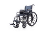 Dalton eChair - 18" Standard wheelchair with detachable arm, foot rests, weight limit 250 lbs