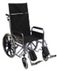 Dalton 20" eChair Recliner wheelchair with detachable arms, elevating leg rests, Weight limit:310 lbs