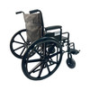 Dalton 20" Heavy duty wide wheelchair , Detachable arm with footrests, vinyl seat , Weight limit 310LBS