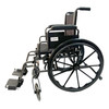 Dalton eLite-18" Lightweight wheelchair with legrests & anti-tippers, adjustable height arm, Weight limit:250lbs