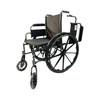 Dalton eLite-18" Lightweight wheelchair with legrests & anti-tippers, adjustable height arm, Weight limit:250lbs