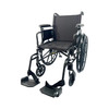 Dalton Jaguar- 16"  High strength lightweight wheelchair with adjustable height arm & swing  back arm, footrests , anti-tippers, Weight limit:250lbs
