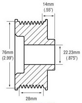 Pulley 24-7750 209-01001