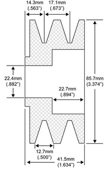 Pulley 24-2500 202-14002