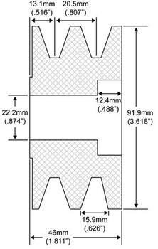 Pulley 24-6500 202-20000