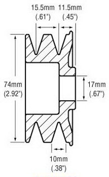 Pulley Decoupler 24-82108 202-52001