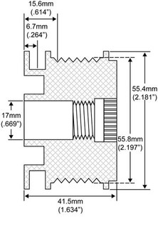 Pulley Decoupler 24-91254 206-24002