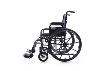 Dalton eChair - 18" Standard wheelchair with detachable arm, foot rests, weight limit 250 lbs