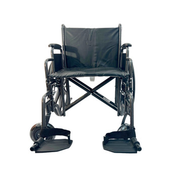 Dalton Standard Transporter -19" Transporter wheelchair ,fixed arm with foot rests, weight limit: 220lbs