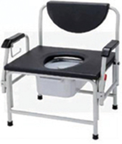 Bariatric Drop-Arm Commode, 850 lbs weight limit