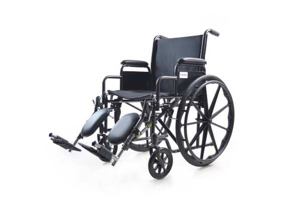 Dalton eChair-18" Standard wheelchair with detachable arm, leg rests, weight limit: 250 lbs