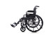 Dalton eLite-16"  Lightweight wheelchair with foot rests, leg rests & anti-tippers, adjustable height arm, Weight limit:250lbs