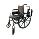 Dalton eLite-  18" lightweight wheelchair with footrests and anti-tippers ,weight limit:250lbs