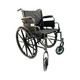 Dalton eLite-18" Lightweight wheelchair with footrest, anti-tipper, adjustable height arm ,Weight limit:250lbs