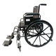 Dalton eLite-18" Lightweight wheelchair with footrest, anti-tipper, adjustable height arm ,Weight limit:250lbs