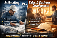 Estimating vs. Sales in Construction: Why Mixing These Roles Hurts Your Business