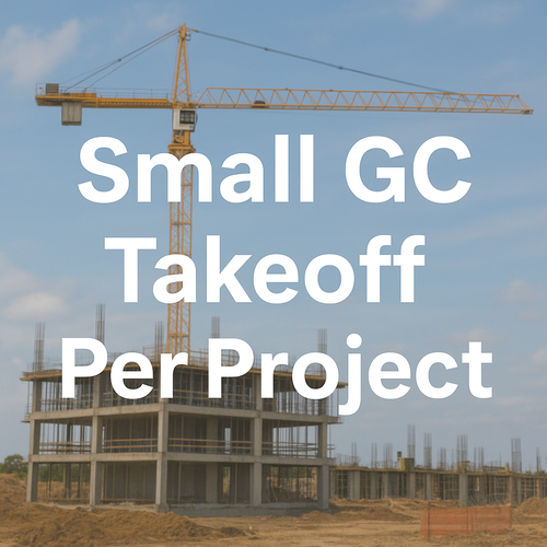 Small Project GENERAL CONTRACTOR (GC) STARTER ONE OFF