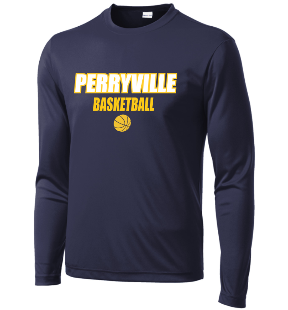 Perryville MS Basketball Long Sleeve Performance Tee
