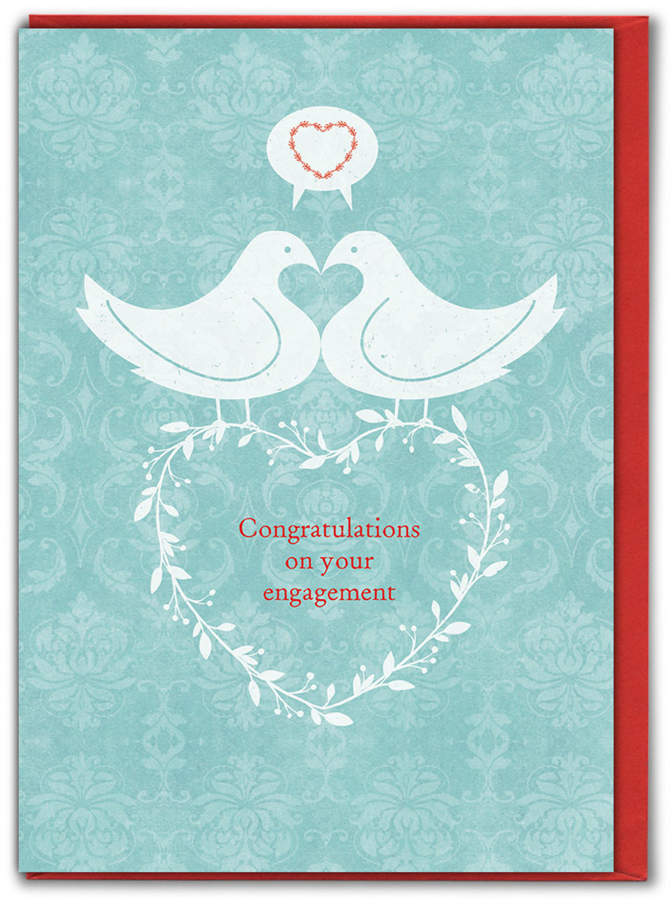 Funny Engagement Card - Love Birds By Brainbox Candy 