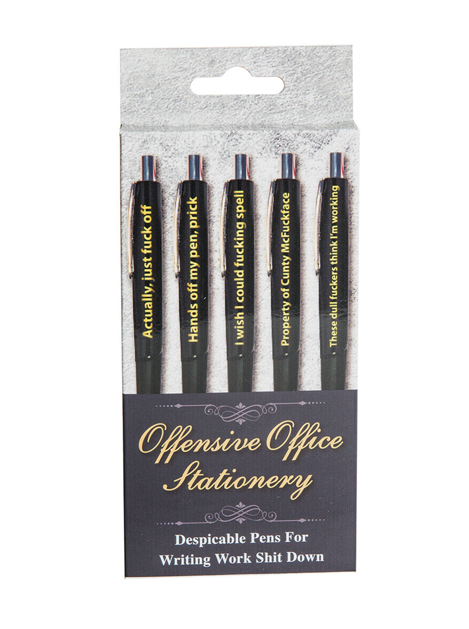  Cheeky Chops Funny Rude pens I hate everyone Novelty Office  Stationary PEN64 : Office Products