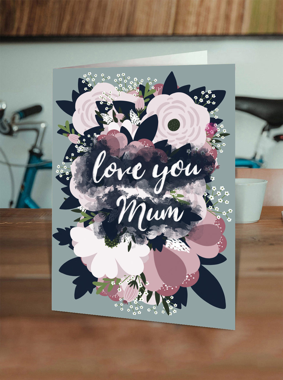 Cute Birthday/Mother's Day Card Love you Mum - Flowers By Ciess Prints ...