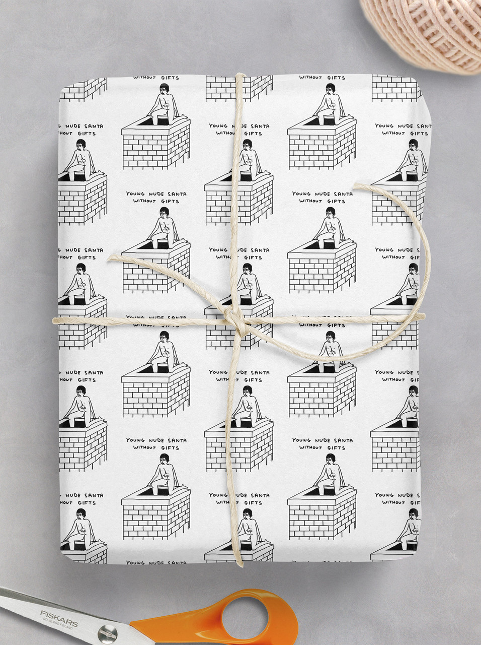 Christmas Wrapping Paper Secret Santa Gift Wrap Funny RUDE