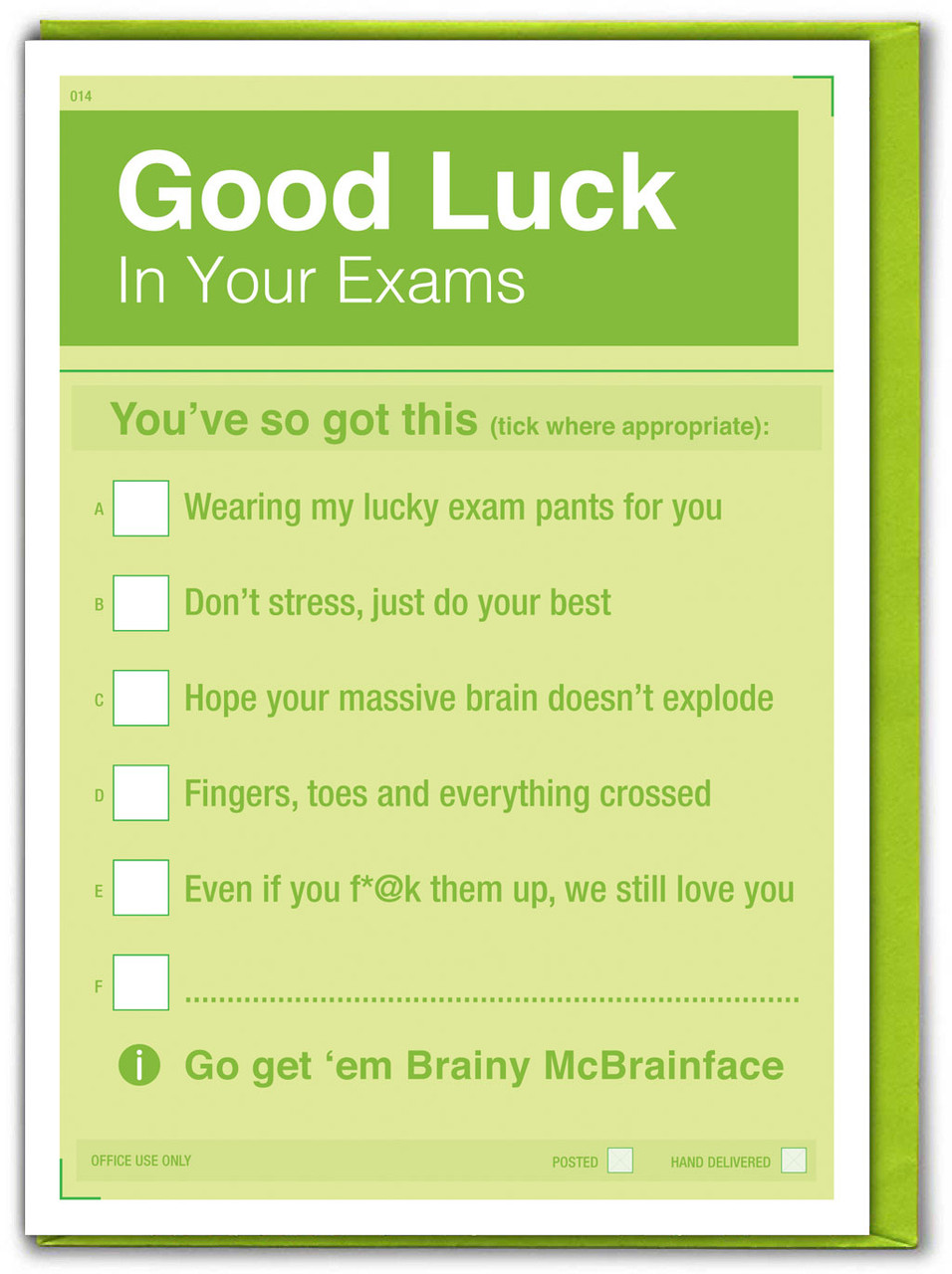 Funny Good Luck Exams Card - You've Got This... By Brainbox Candy ...