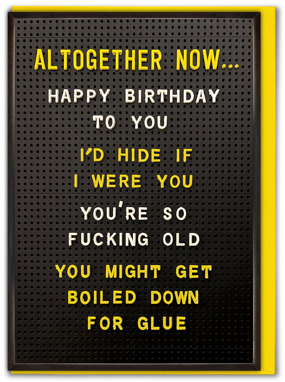 Rude Boiled Down For Glue Birthday Card by Brainbox Candy ...