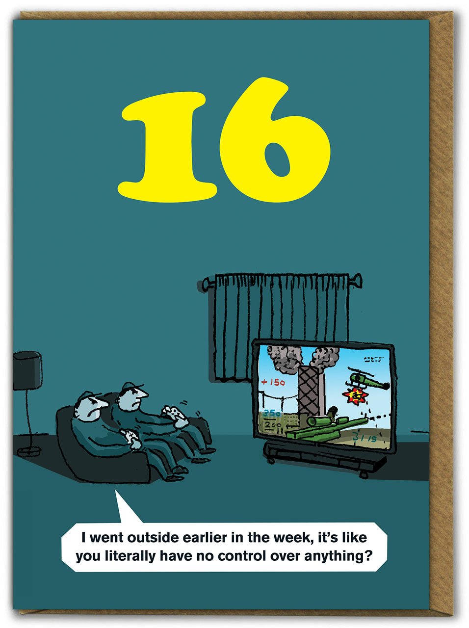 Funny 16th Birthday Card - For Him Or For Her - Can Be Personalised - For A Friend, Colleague