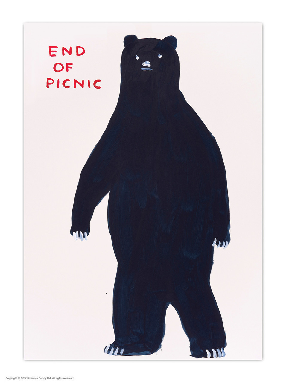 Brainbox Candy Postkarte 'F*ck You All' Von David Shrigley – A6, Aus Nachhaltigem Karton, Made In UK
