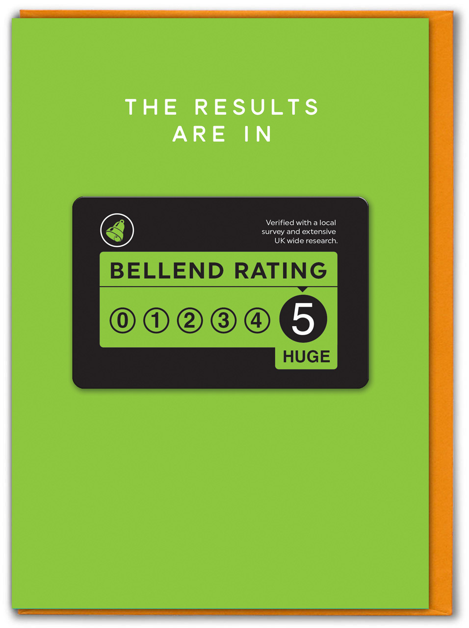 Rude Bellend Rating 3D Birthday Card | Brainbox Candy