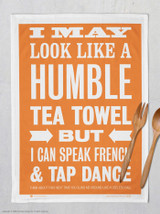Funny Gift - Humble Tea Towel By Brainbox Candy