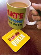 Funny Coaster - Champagne Queen