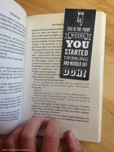 Funny Magnetic Bookmark Fell Asleep