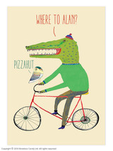 Funny Magnetic Notebook Where To Alan?