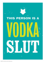 Rude Magnetic Notebook Vodka Slut