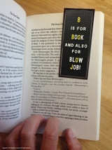 Rude Magnetic Bookmark B Is For Blowjob