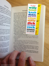 Rude Magnetic Bookmark Cock Measure