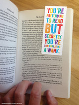Rude Magnetic Bookmark Contemplating A Wank