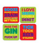 Freshly Squeezed Coaster Pack - 4 Coasters