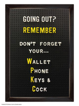Rude Magnetic Notebook Don't Forget