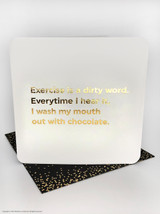 Funny Birthday Card (Gold Foiled) Wash Mouth Out